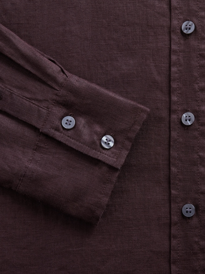 リネン100％ オーバーサイズシャツ-3