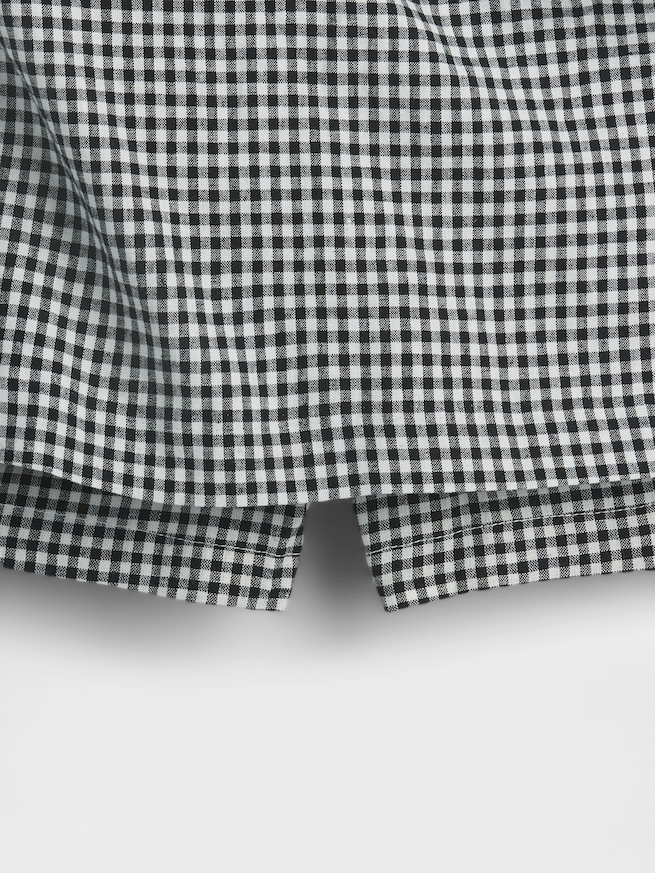 リネンブレンド ミニスカート・スコート-4