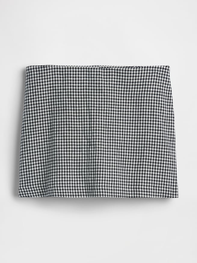 リネンブレンド ミニスカート・スコート-5