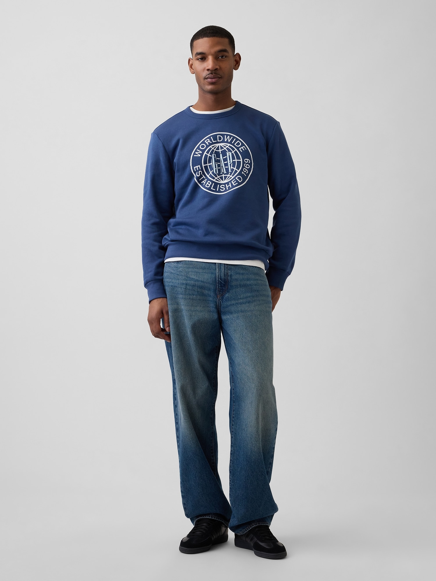 GAPロゴ グラフィック スウェットシャツ-1