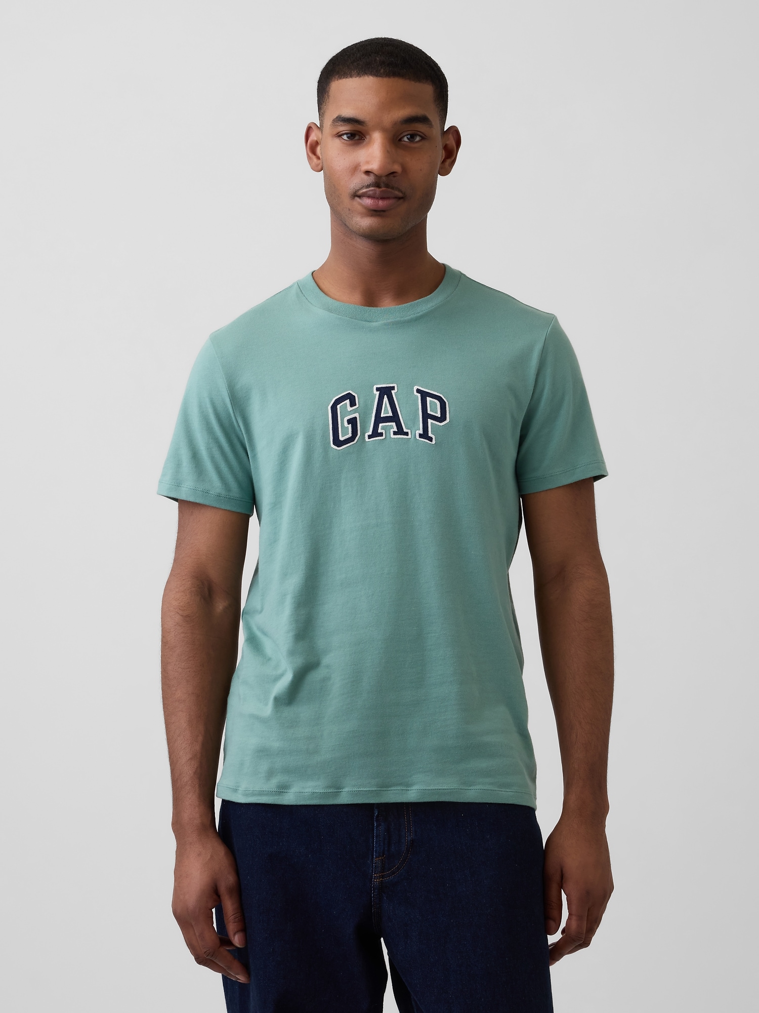 GAPアーチロゴTシャツ-0
