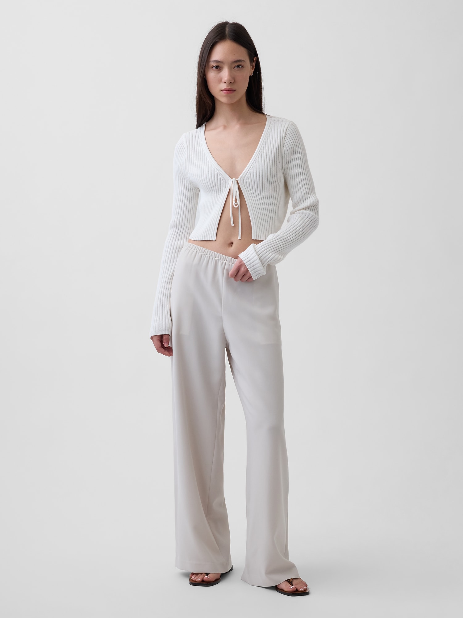 PANTALON CONFORT À JAMBE LARGE