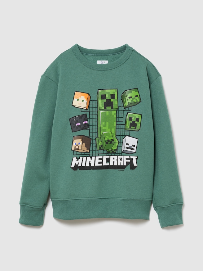 GapKids | マインクラフト リラックスフィット グラフィック スウェットシャツ-0