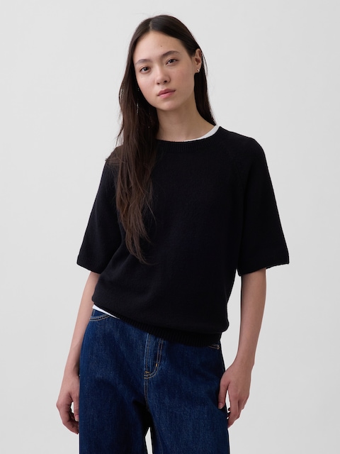 CashSoft Raglan Sweater T-Shirt