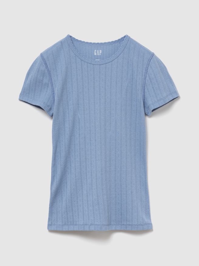 ポインテール クルーネックTシャツ-0