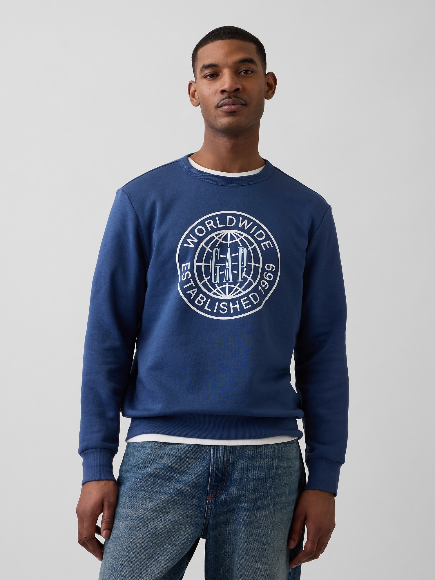 GAPロゴ グラフィック スウェットシャツ-0