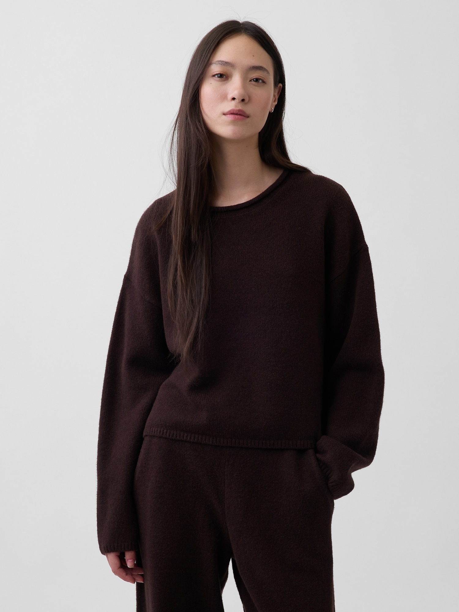 CashSoft Oversized Rollneck Sweater