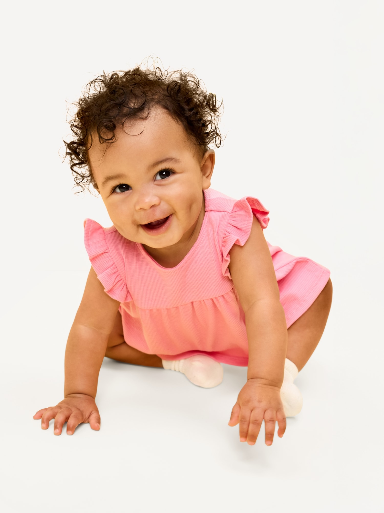 ENSEMBLE AVEC SHORT ET HAUT CÔTELÉS À MANCHES FLOTTANTES POUR BÉBÉ