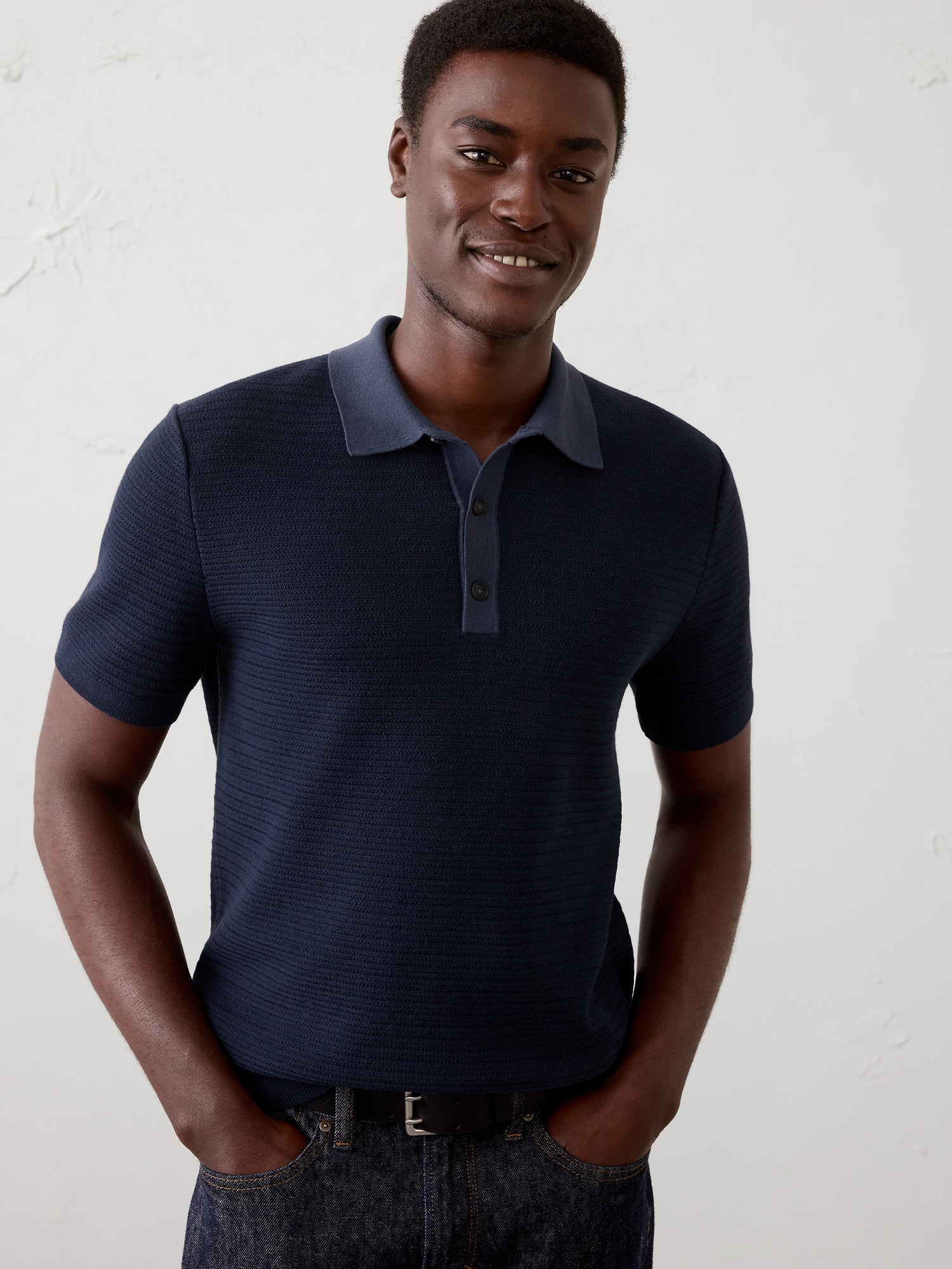 POLO RAFFINÉ TEXTURÉ