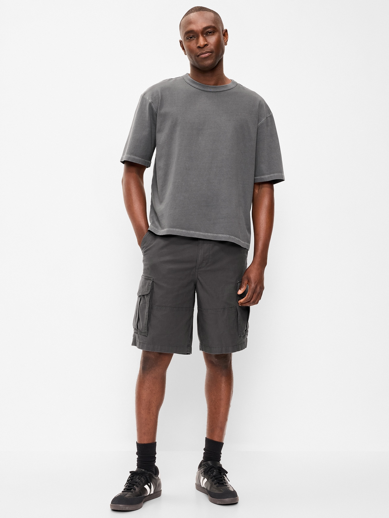 90's Loose Lived-In Cargo Shorts - 10-inch inseam