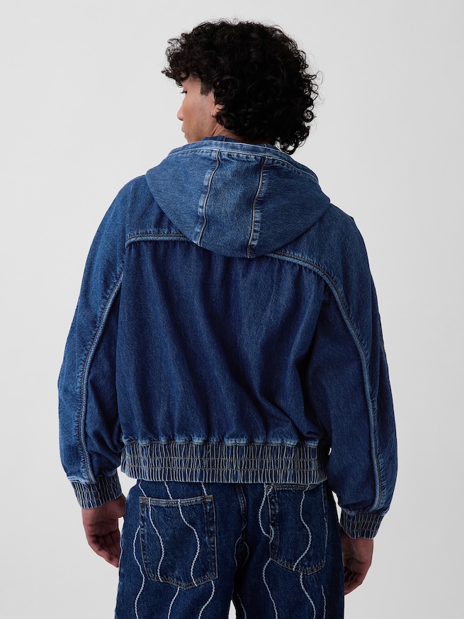 Gap &times; HFR デニム ジップアップパーカー by Daveed Baptiste-3