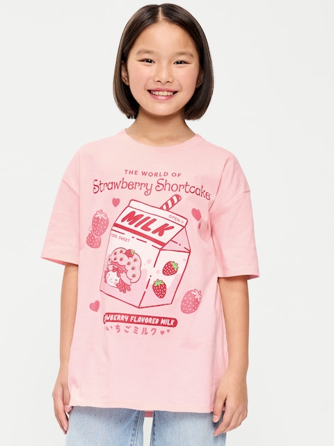 Strawberry Shortcake™ Oversized Graphic T-Shirt for Girls