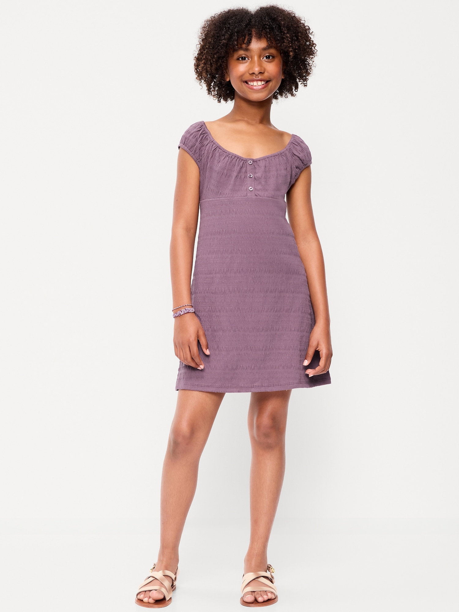 ROBE HENLEY EN JERSEY À SMOCKS POUR FILLE