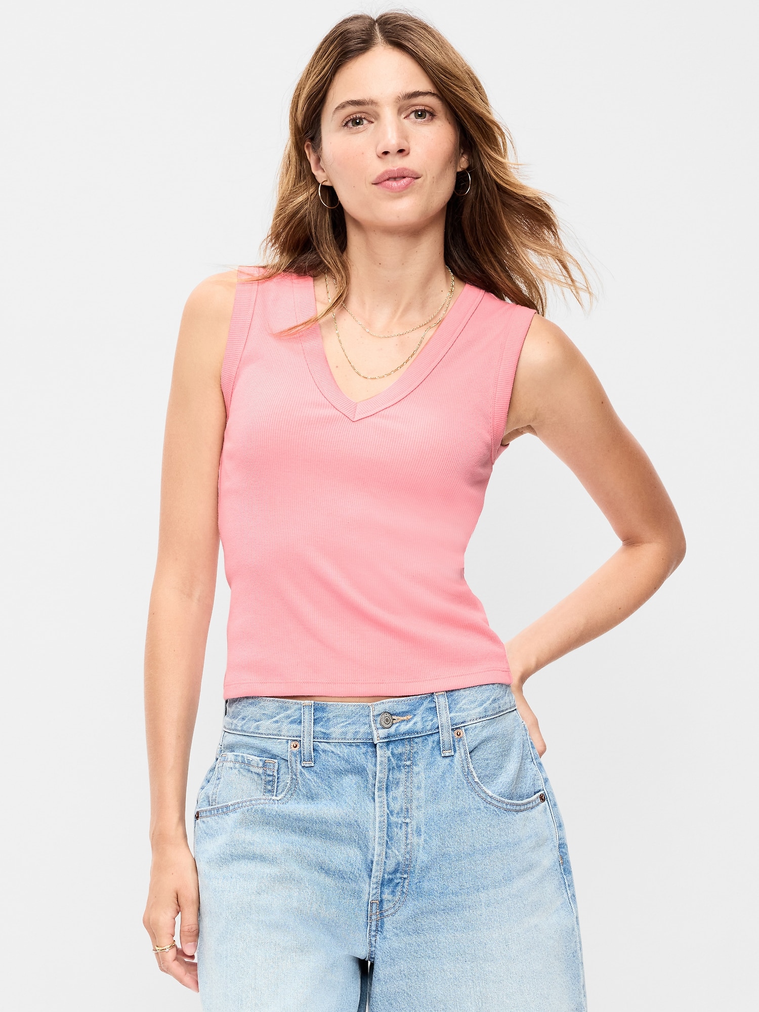 CAMISOLE COURTE MOULANTE À ENCOLURE EN V