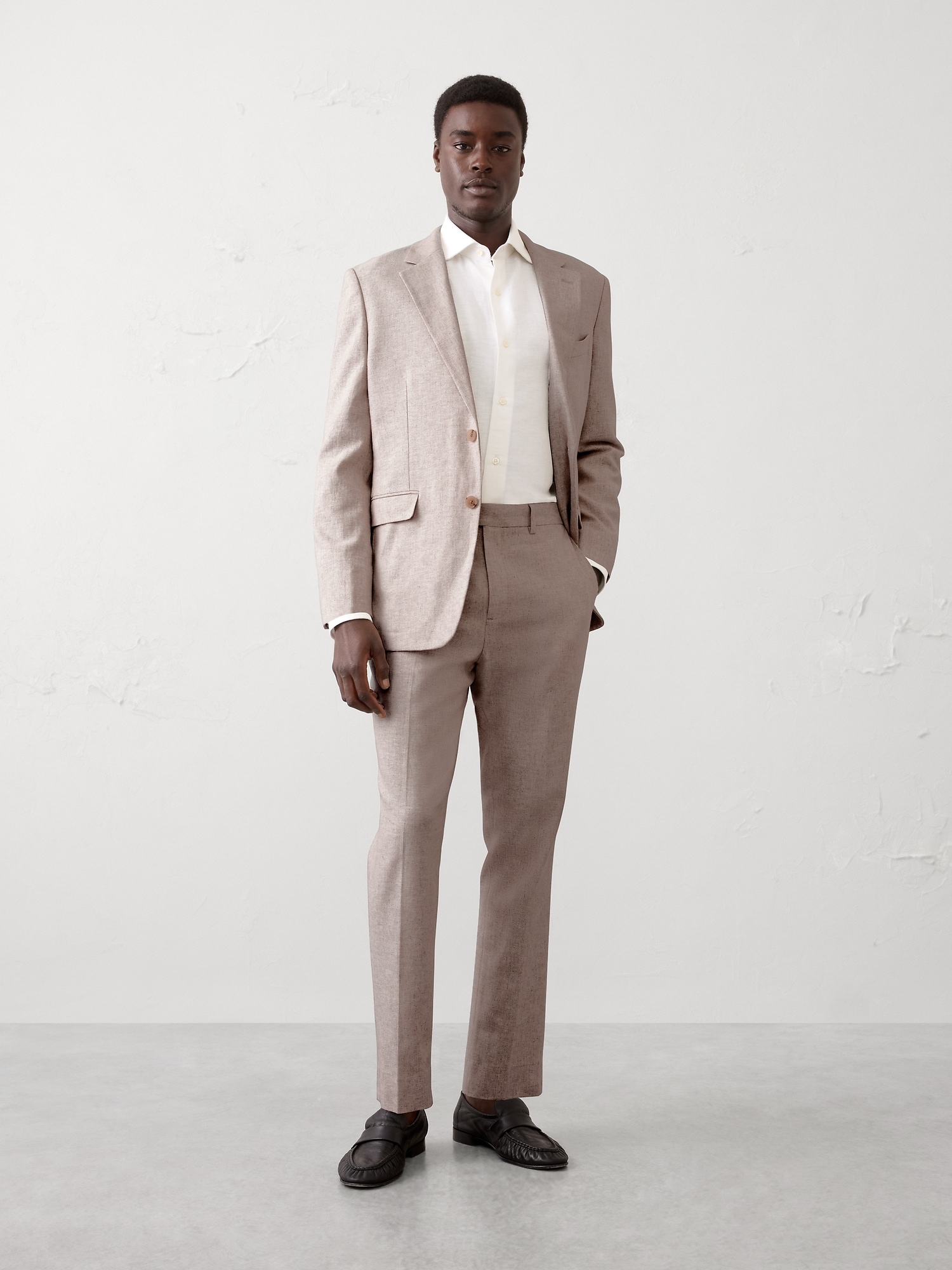 Linen-Blend Suit Trouser