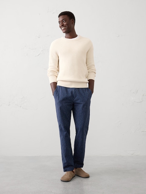 Linen-Blend Pant