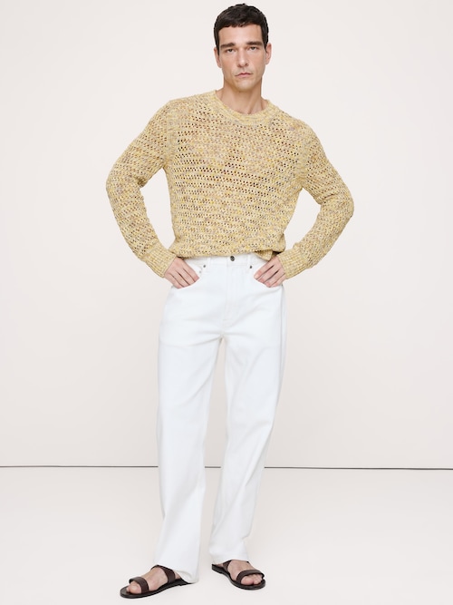 スペースダイ コットン シルク セーター