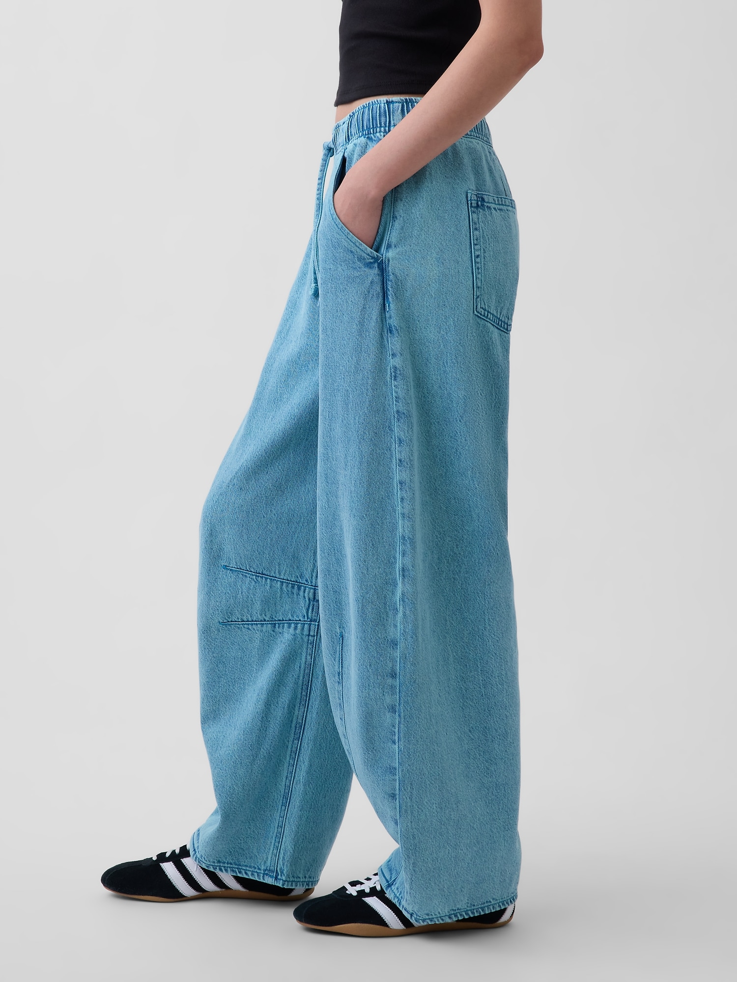 ミッドライズ ウルトラソフト イージーウエスト ホースシューデニム-2