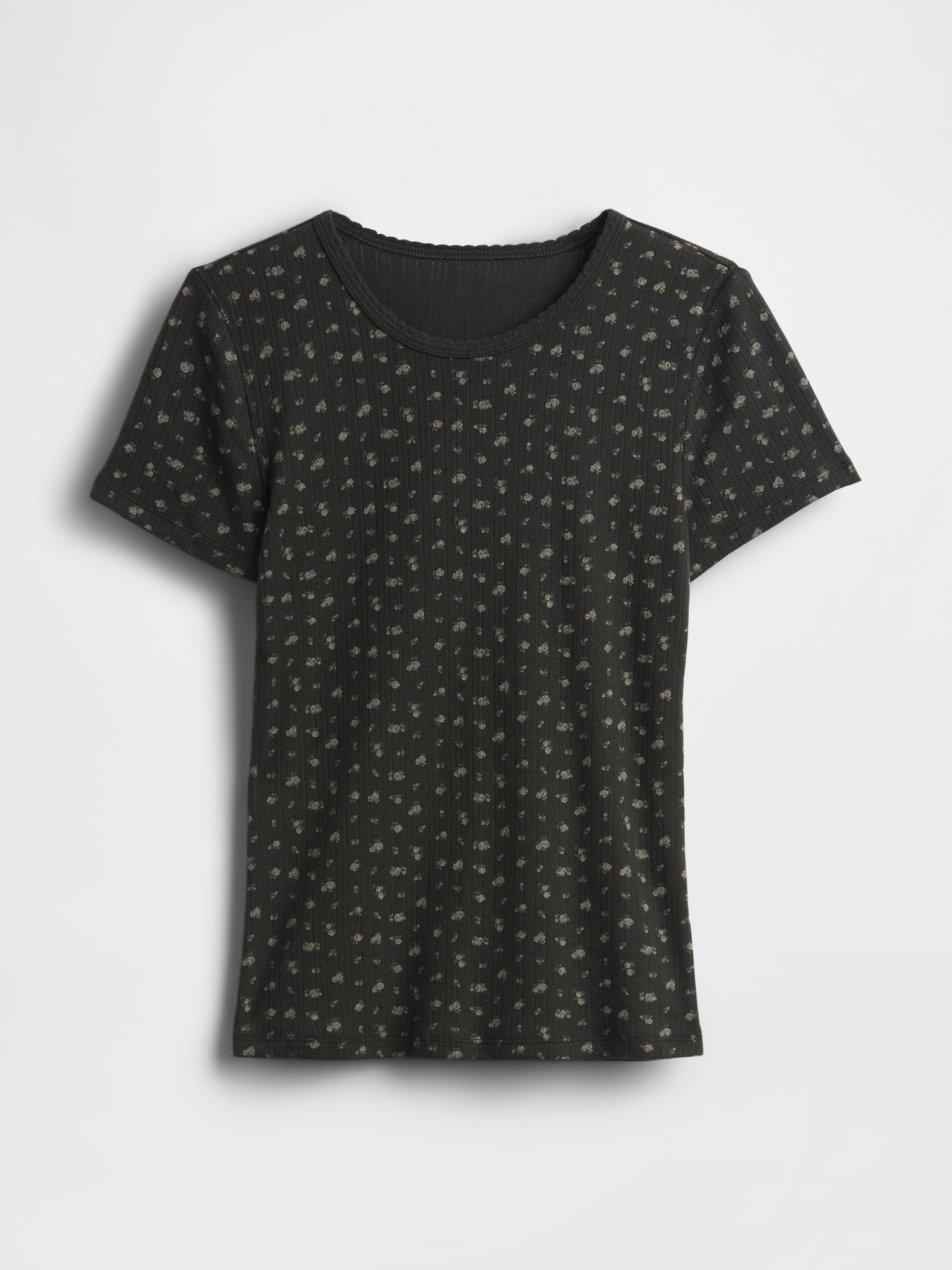 ポインテール クルーネックTシャツ-5