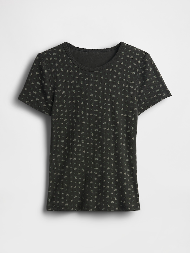 ポインテール クルーネックTシャツ-5