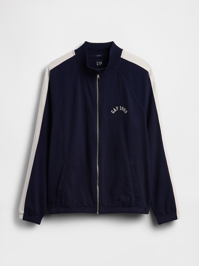 ヴィンテージソフト オーバーサイズ GAP1969ロゴ トラックジャケット-4