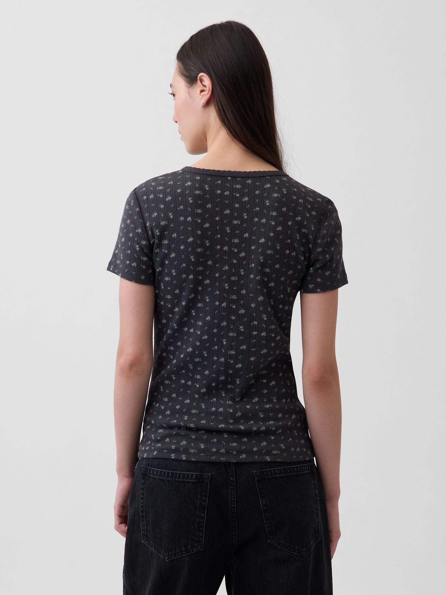 ポインテール クルーネックTシャツ-2