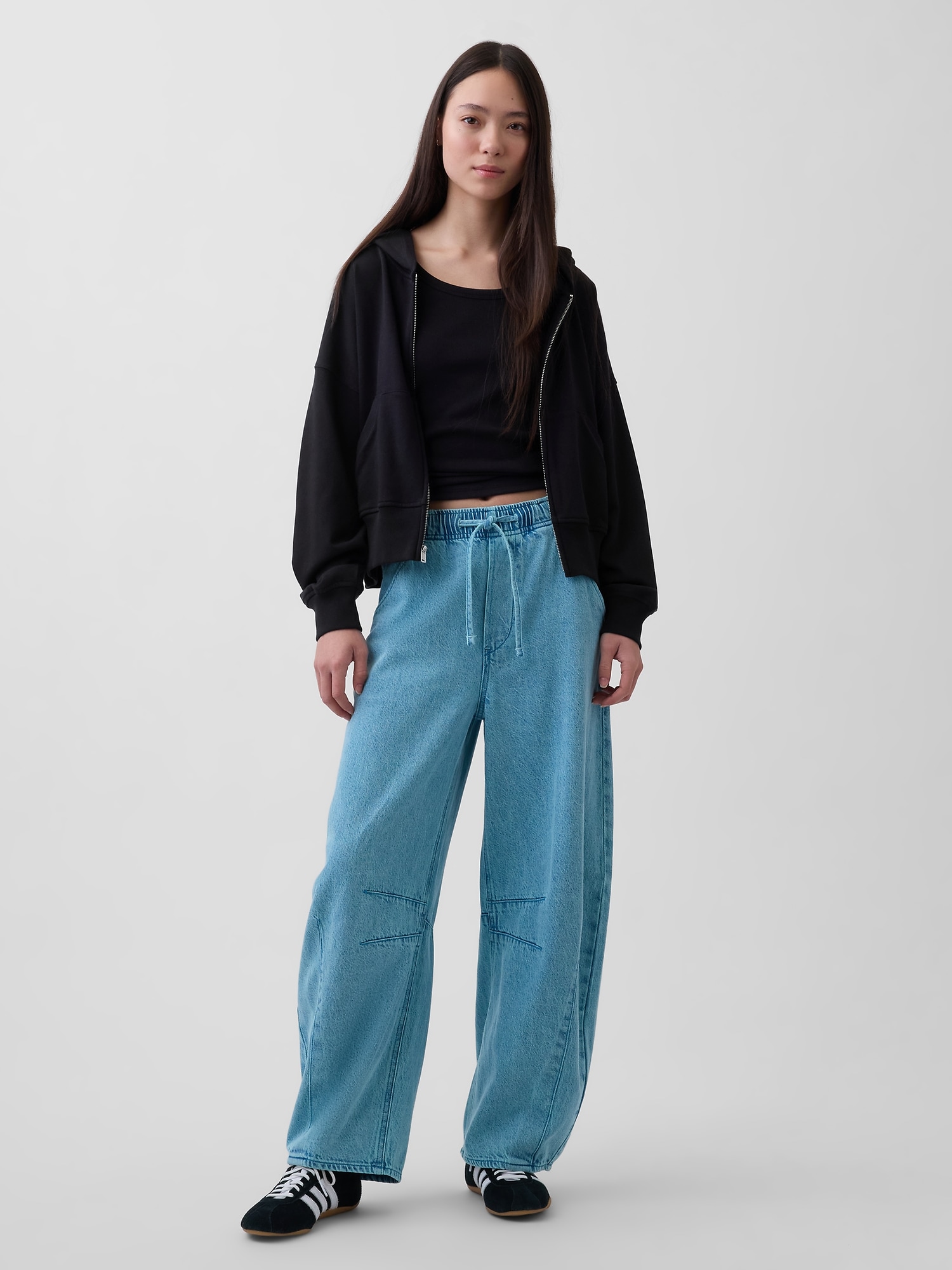 ミッドライズ ウルトラソフト イージーウエスト ホースシューデニム-0