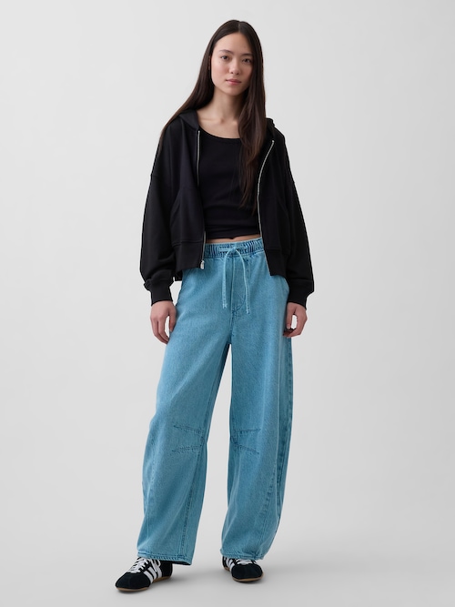 ミッドライズ ウルトラソフト イージーウエスト ホースシューデニム