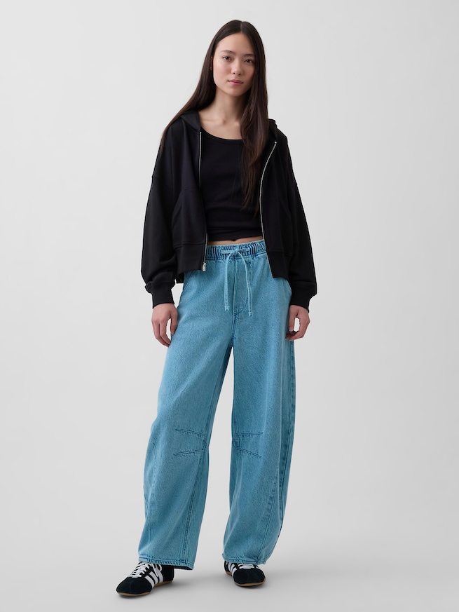 ミッドライズ ウルトラソフト イージーウエスト ホースシューデニム-0