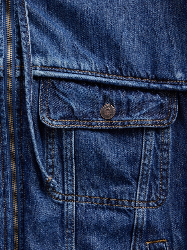 Gap &times; HFR デニム ジップアップパーカー by Daveed Baptiste-5