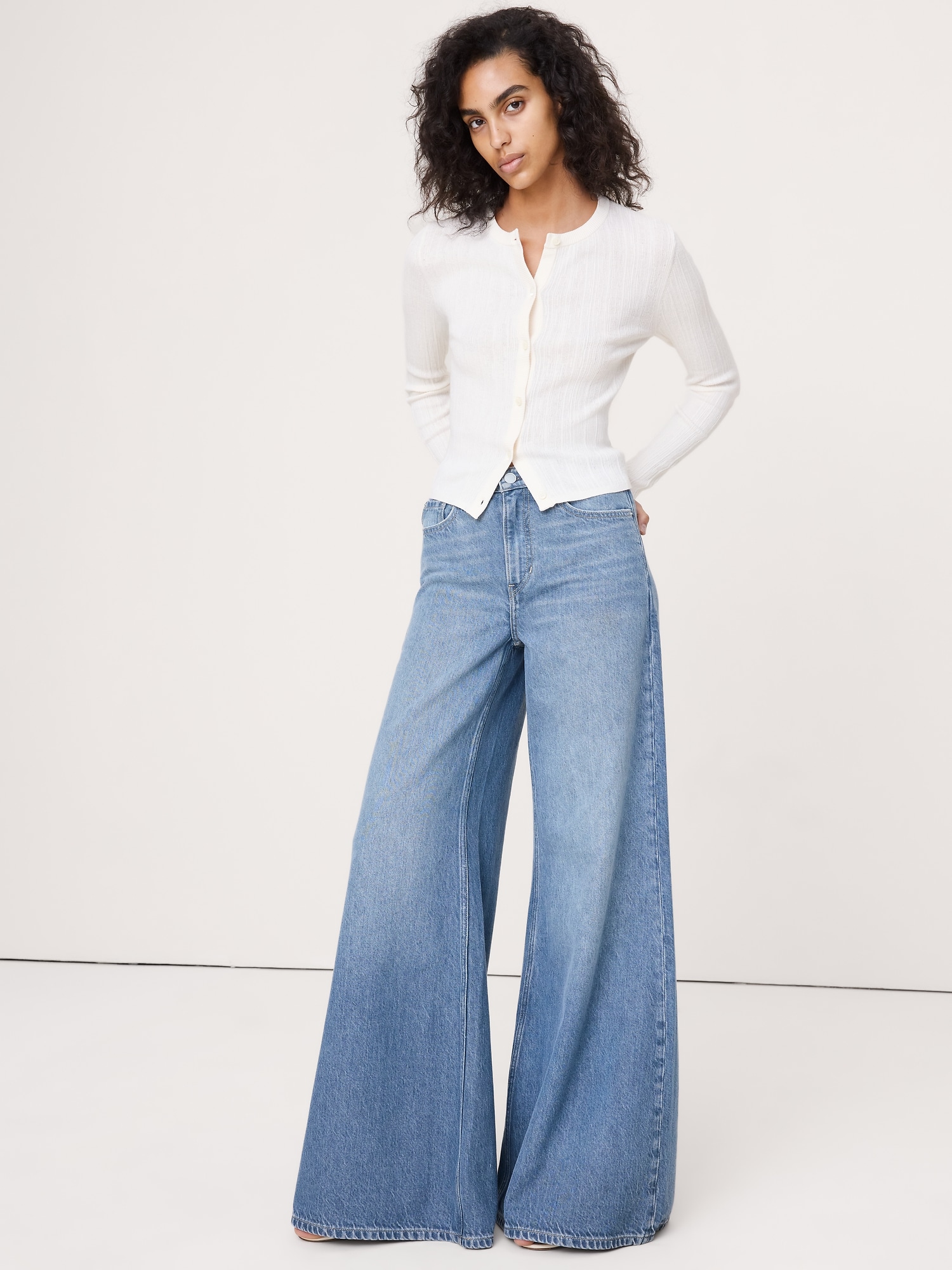 クリンクルニット クロップド カーディガン-0