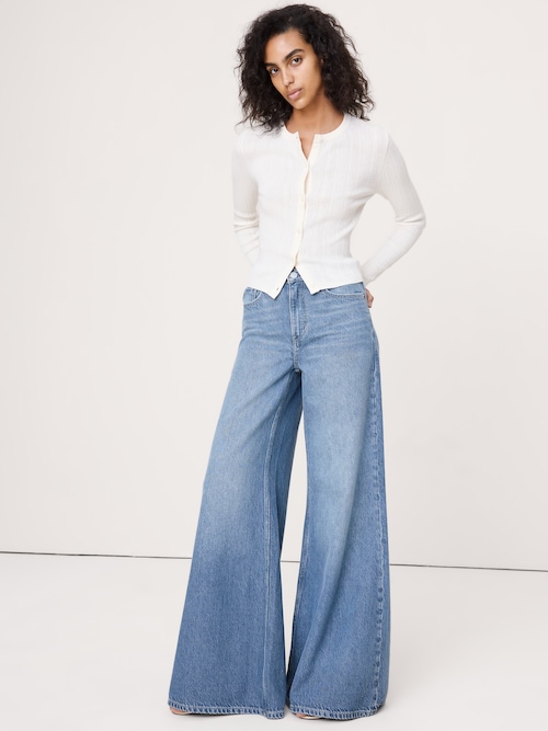 クリンクルニット クロップド カーディガン