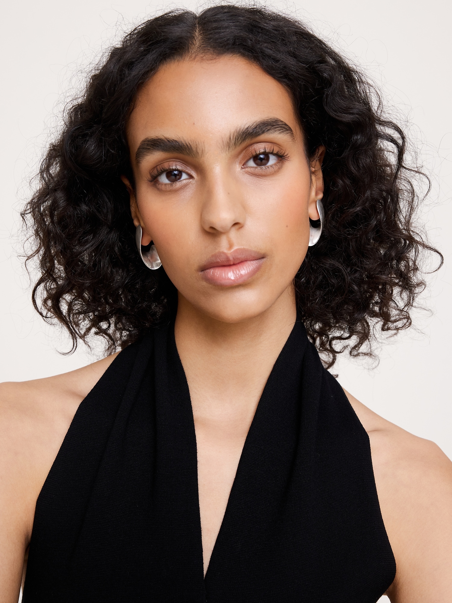 リボン ダングル ピアス-1