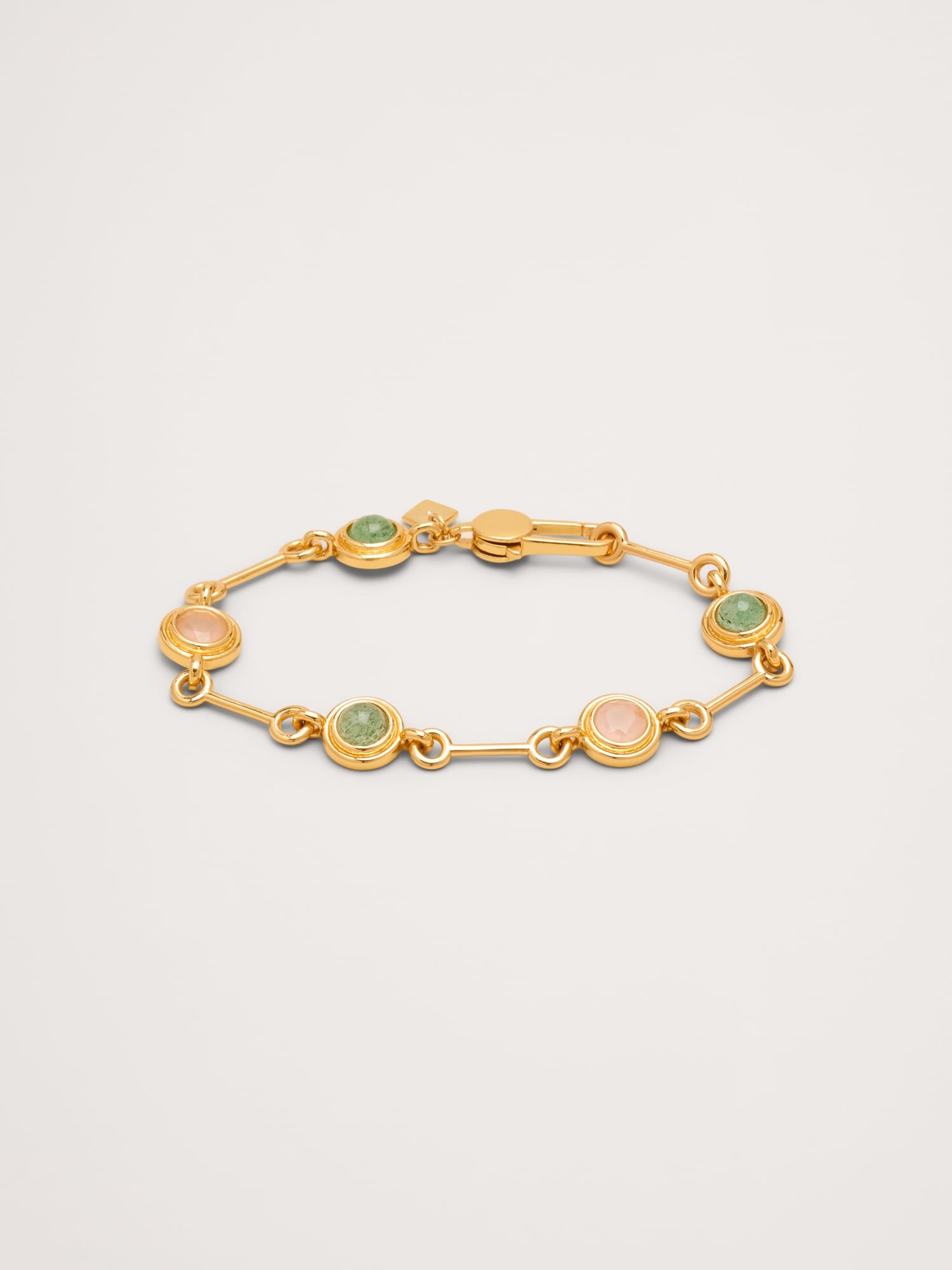 BRACELET À MAILLONS CIRCULAIRES SERTI DE PIERRES