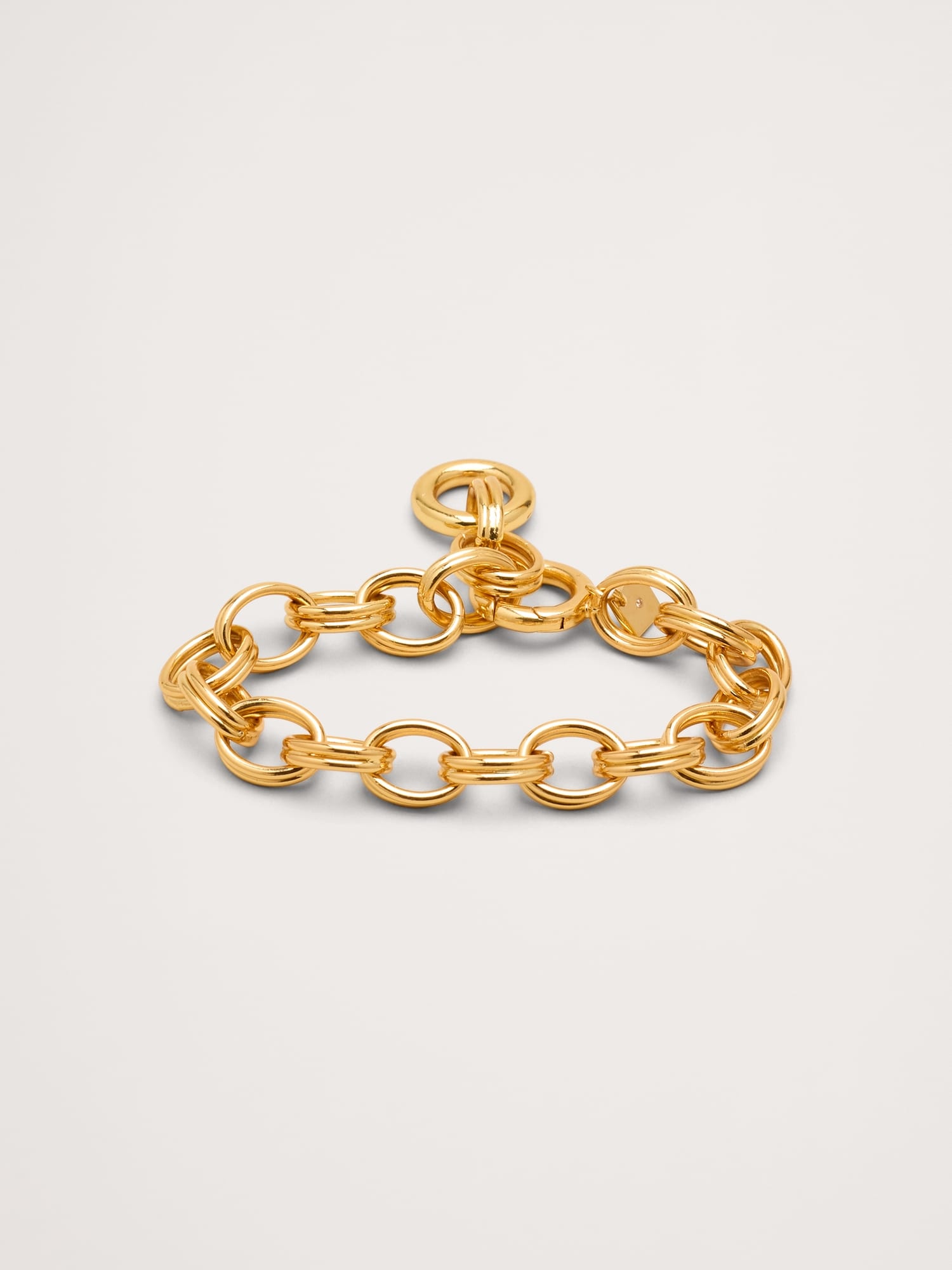 BRACELET À MAILLONS OVALES DOUBLES