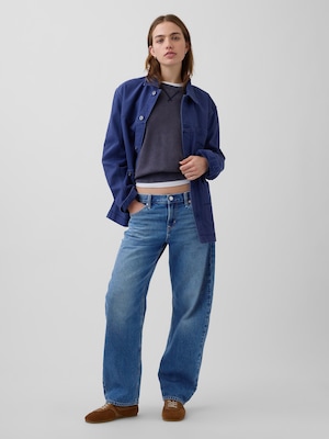 ローライズ バレルデニム