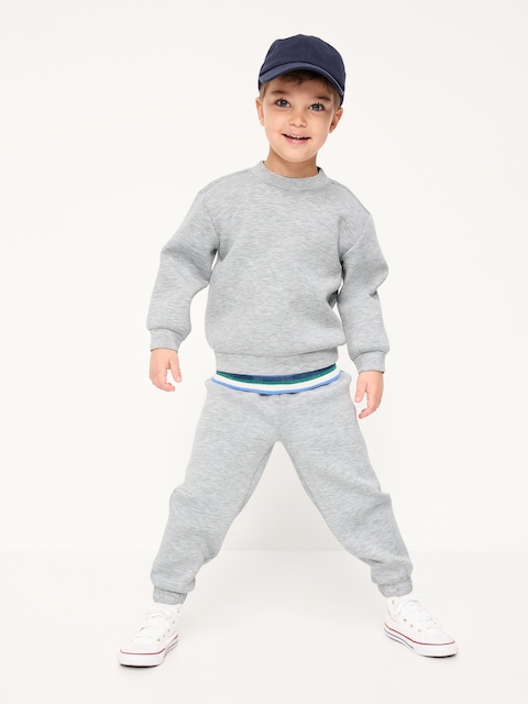 PANTALON DE JOGGING COUPE BARIL EN MOLLETON RAFFINÉ POUR TOUT-PETIT