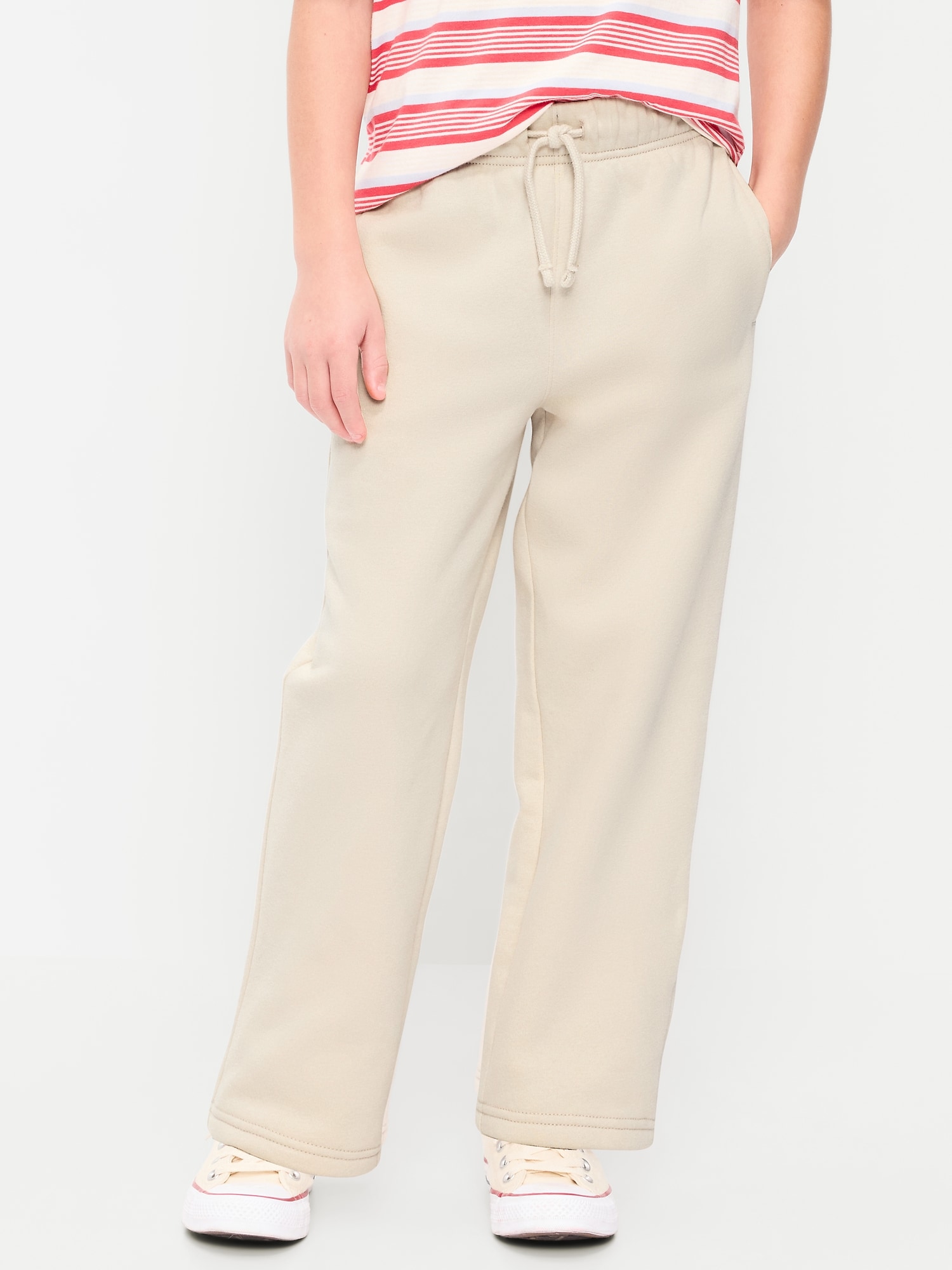PANTALON DROIT EN COTON OUATÉ POUR GARÇON