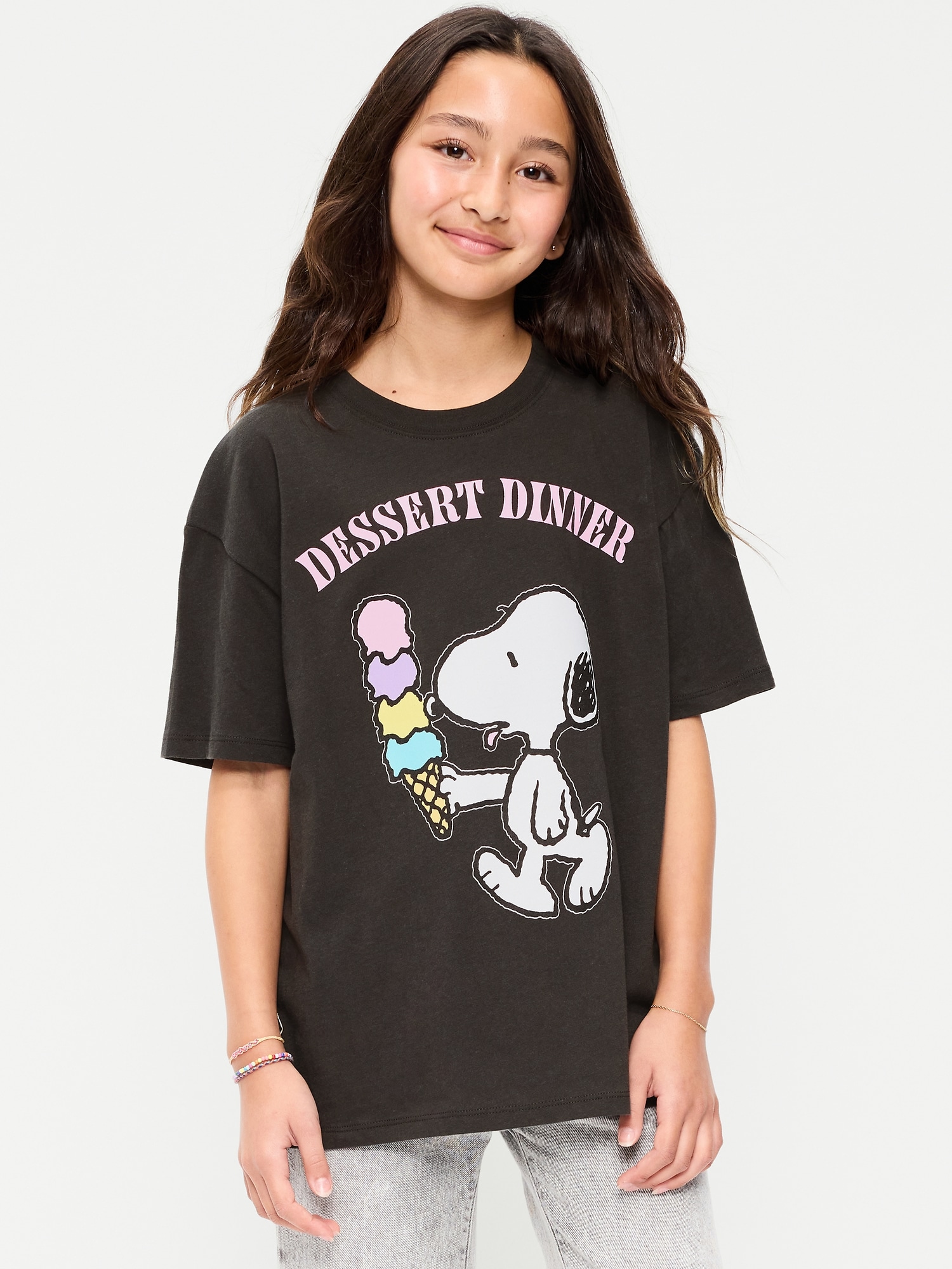 Peanuts™ Snoopy Oversized Graphic T-Shirt for Girls