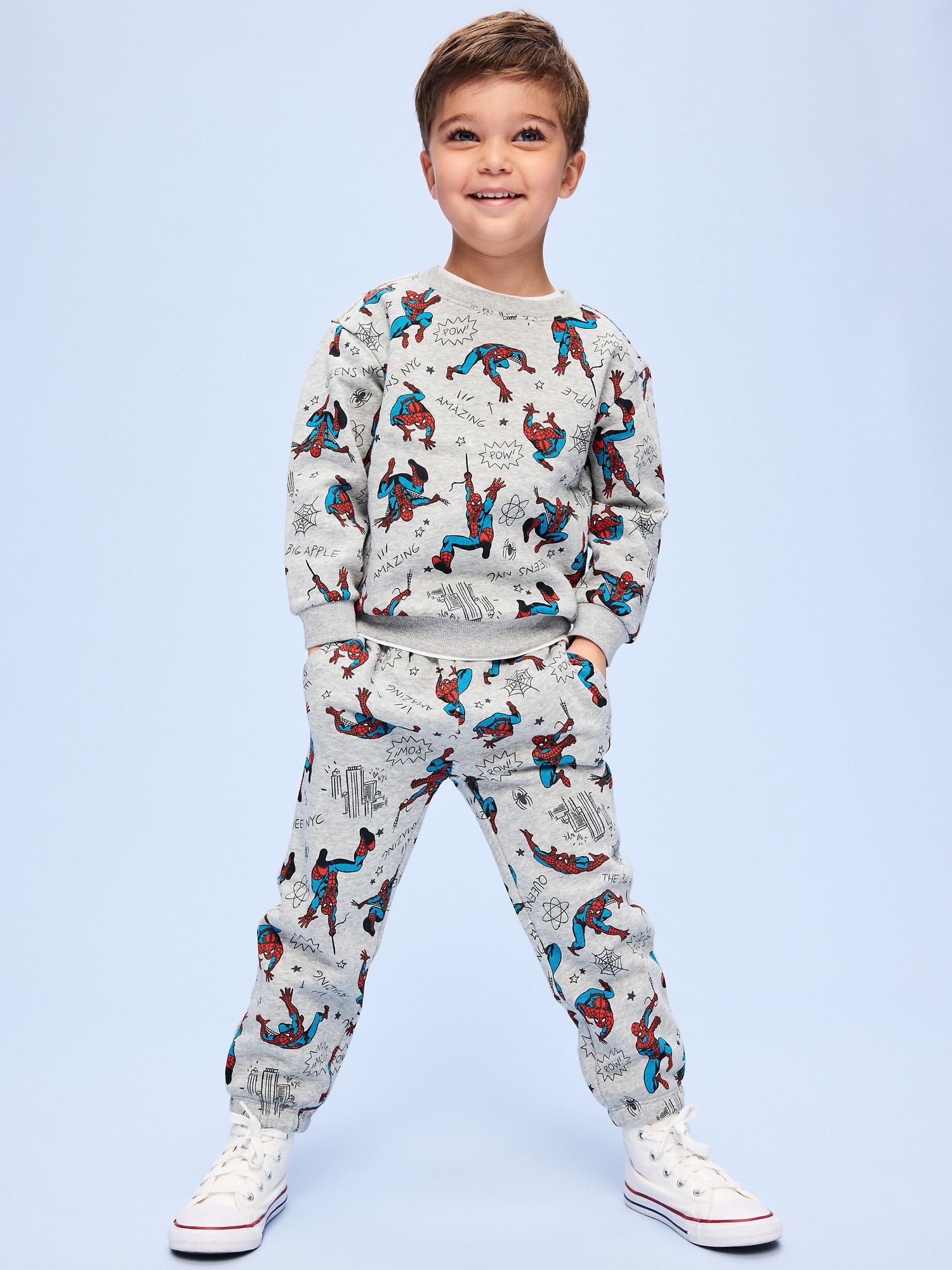 Old Navy x Marvel Spider-Man Oversized Sweatshirt and Joggers Set for Toddler Boys