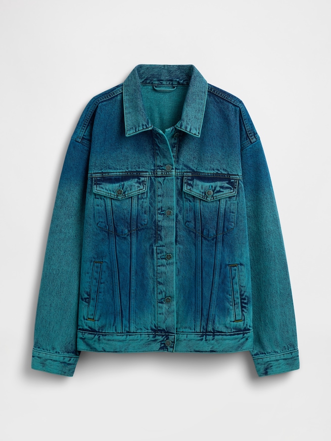 Gap &times; HFR オーバーサイズ アイコン デニムジャケット by IGDALYAH-7