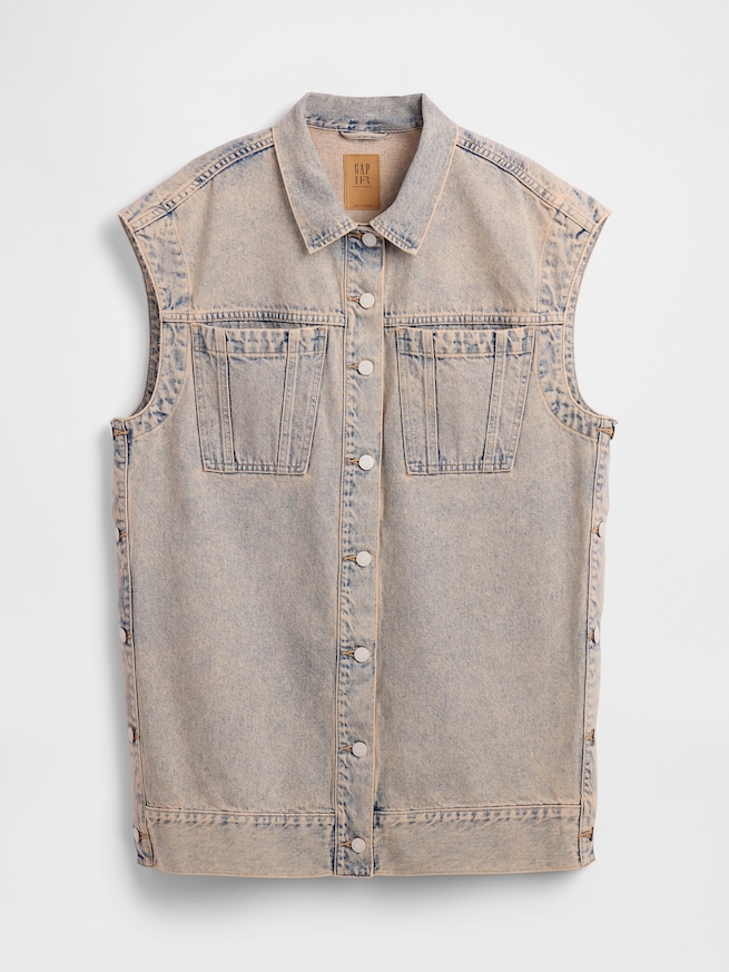 Gap &times; HFR デニム オーバーサイズ ベスト by Nicole Benefield Portfolio-6