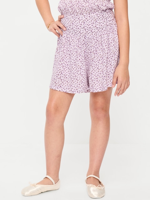 Printed Pull-On Shorts for Girls