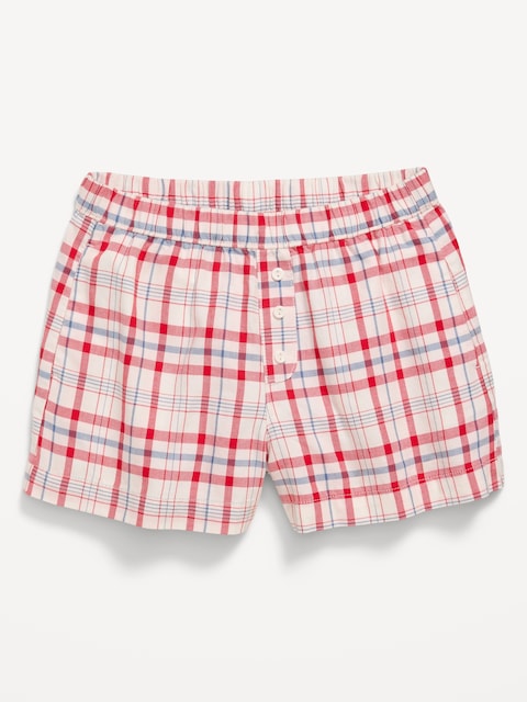 Printed Twill Boxer Shorts for Girls