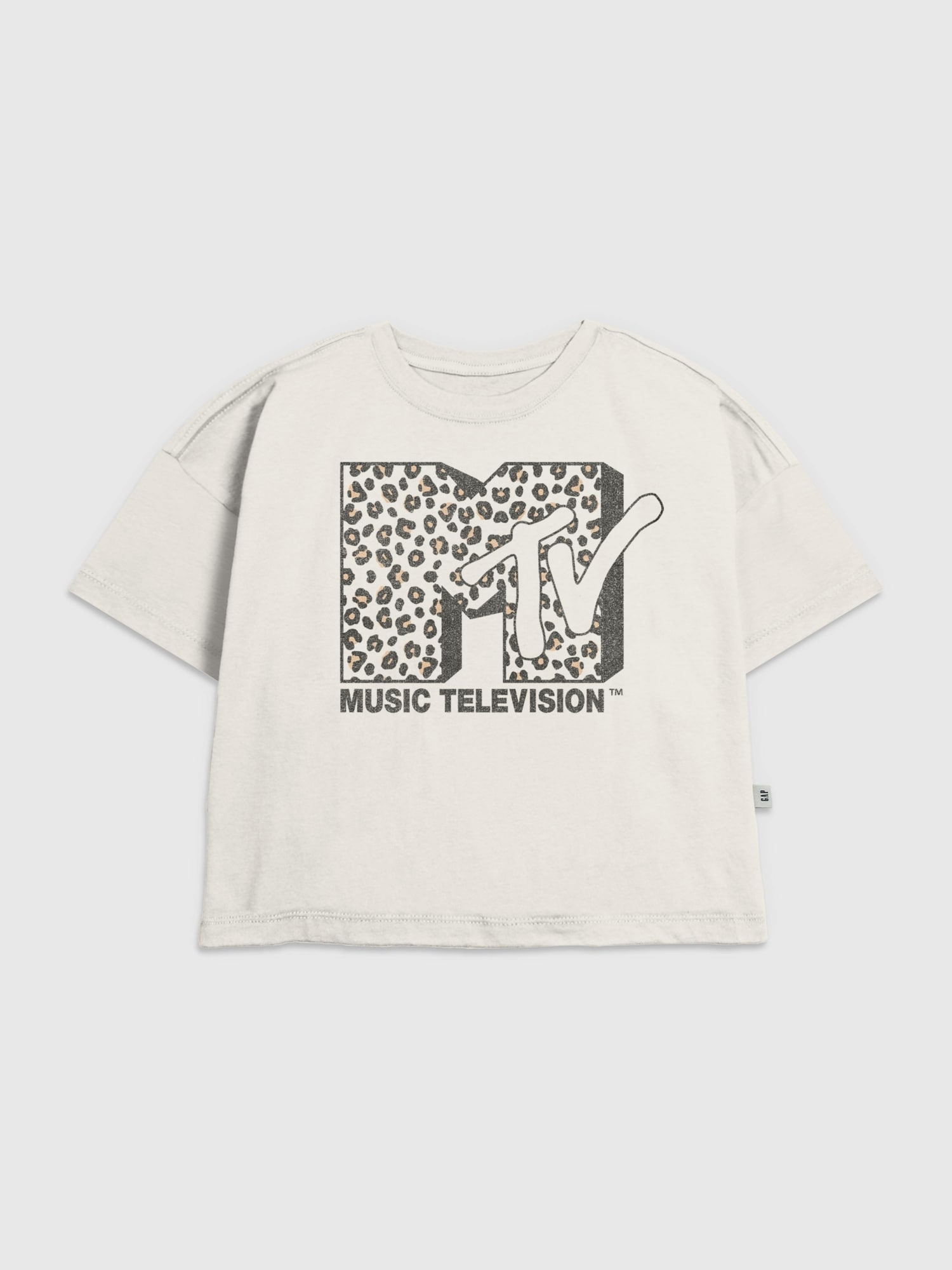 Kids MTV Leopard Logo Graphic T-Shirt