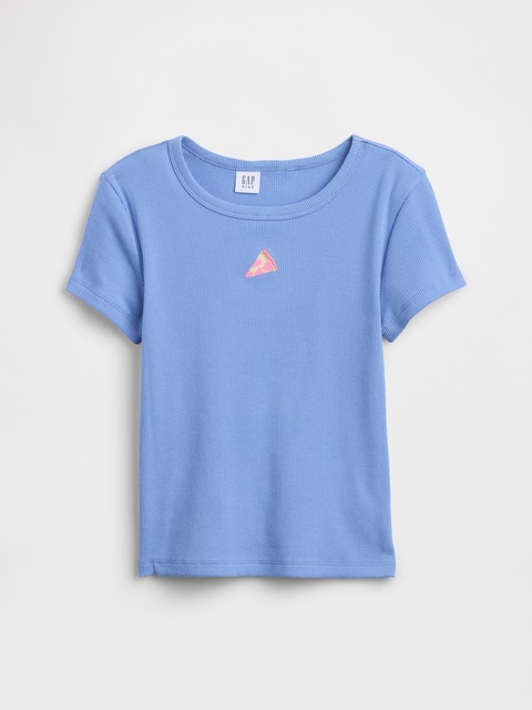 Kids Ribbed Crewneck T-Shirt