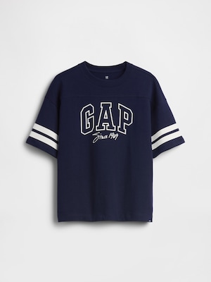 オーバーサイズ GAPロゴ シーム Tシャツ (キッズ)