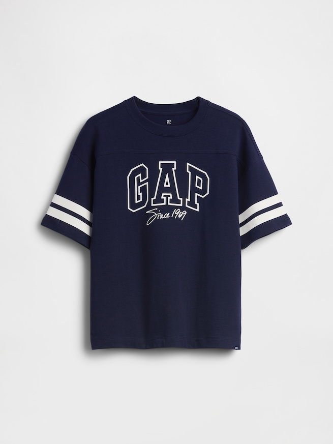 オーバーサイズ GAPロゴ シーム Tシャツ (キッズ)-0
