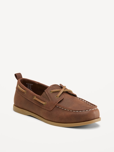 Faux-Suede Boat Shoes for Boys