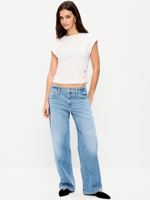 Low-Rise Loose Jeans